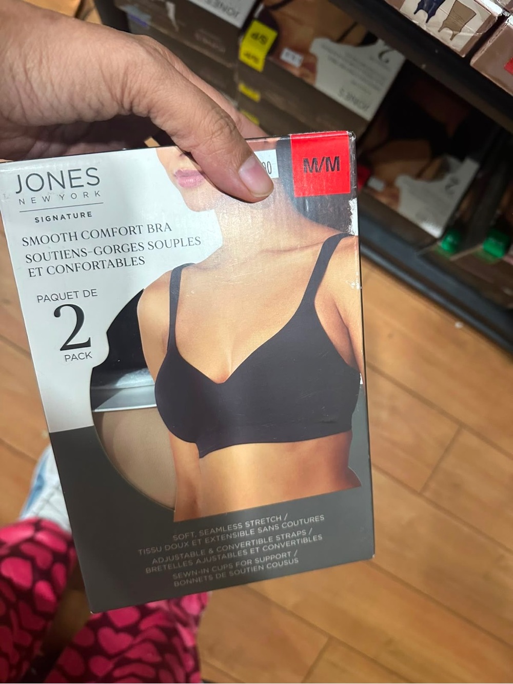 Jones New York Black Smooth Comfort Bra - 2 Pack